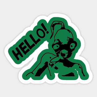 Abe Oddworld Hello Sticker